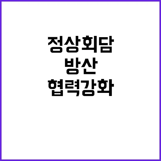 한·영 정상 회담 방산 협력 무탄소에너지 협력 강화!