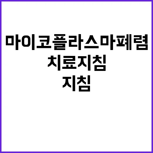 마이코플라스마 폐렴…