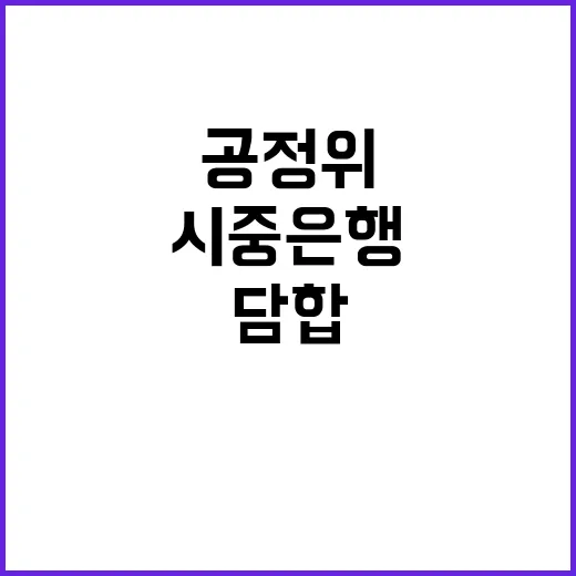 공정위 시중은행 담…