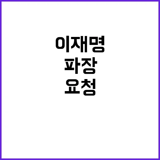 이재명 발언 정치계…