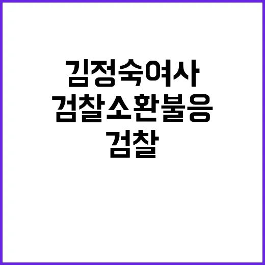 김정숙 여사 검찰소…