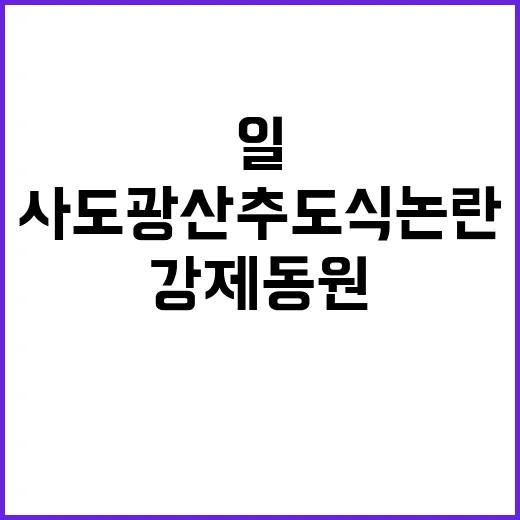 사도광산 추도식 논…