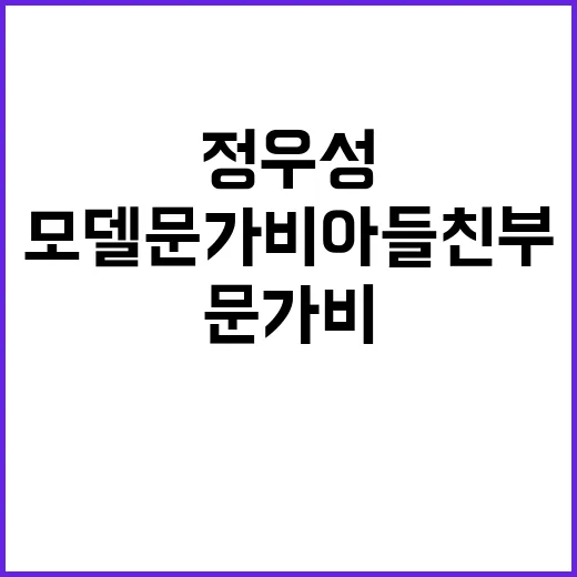 정우성 고백 모델 …