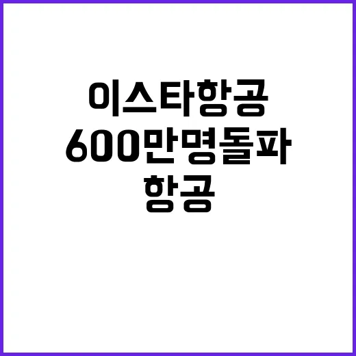 이스타항공 600만…