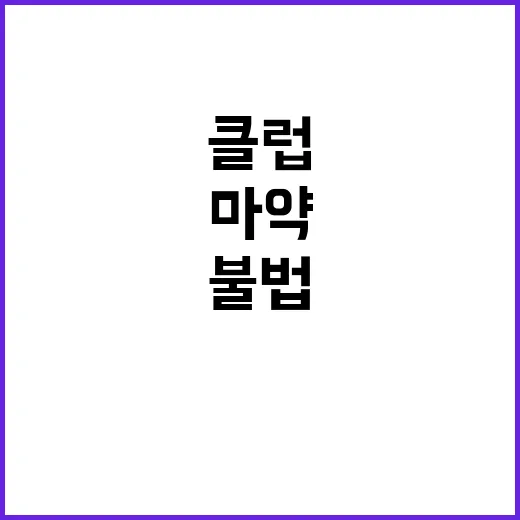 마약 클럽 불법행위…