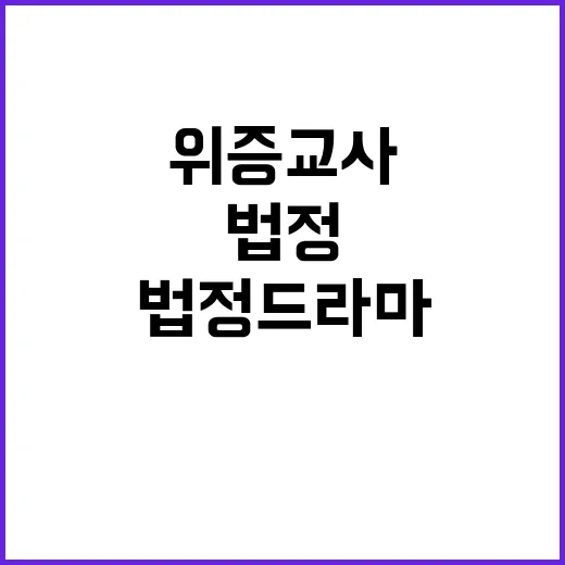 위증교사 무죄 판결…