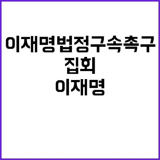 이재명 법정 구속 …