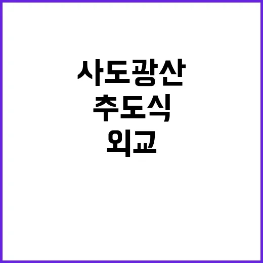 사도광산 추도식 무…