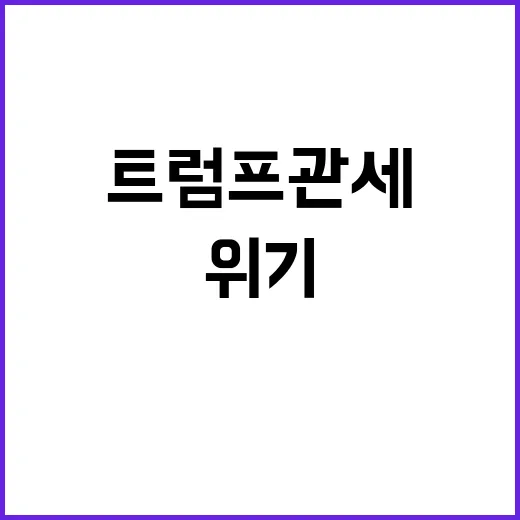 트럼프 관세 충격 …