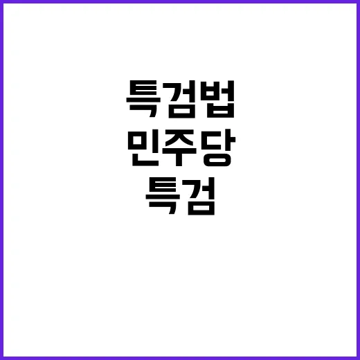 김여사 특검법 민주…