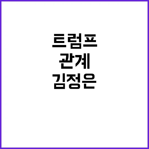 트럼프김정은 대화 …