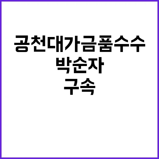 박순자 공천대가 금…