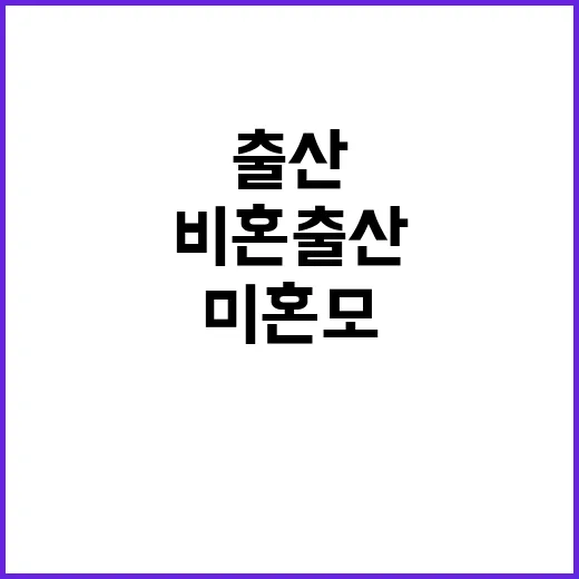 미혼모 지원 필요성…