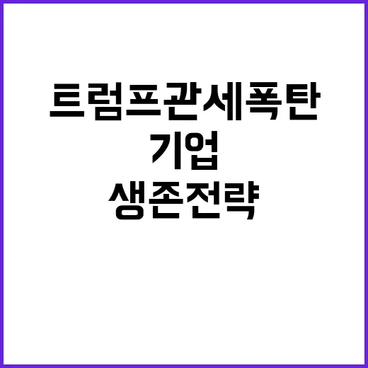 트럼프 관세폭탄 기…