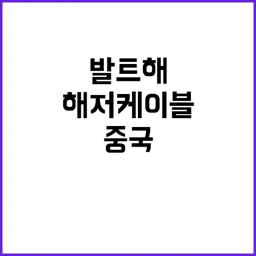 발트해 대재앙 중국…