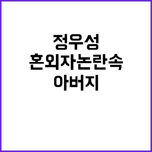 정우성 혼외자 논란…