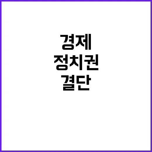 경제 위기 정치권의…