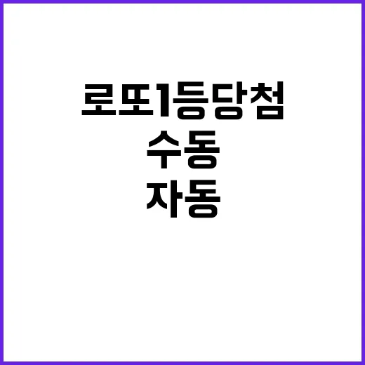 로또 1등 당첨 비…