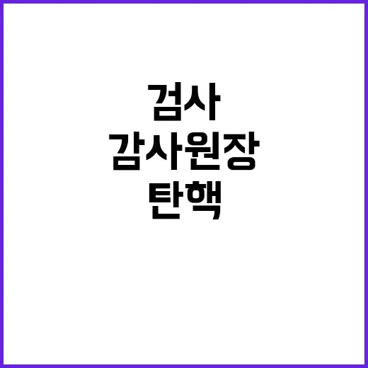 감사원장·검사 탄핵…