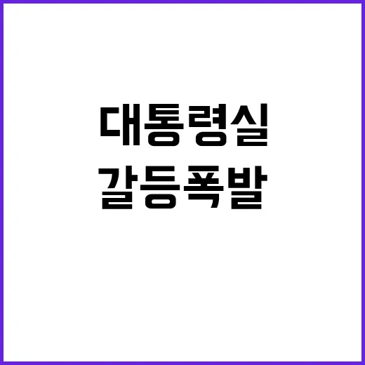 예산 전쟁 대통령실…