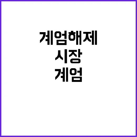 계엄해제 시장 반등…