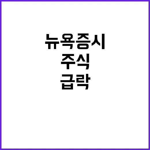 뉴욕증시 변동 한국…