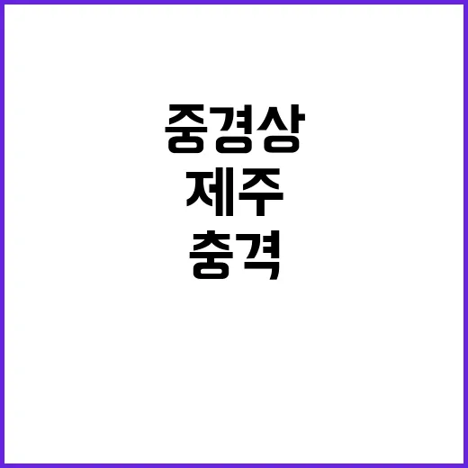 제주 충돌 사고 생…