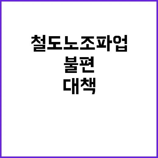 철도노조 파업 시민…