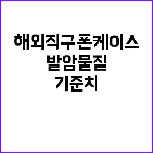 발암물질 해외직구폰…