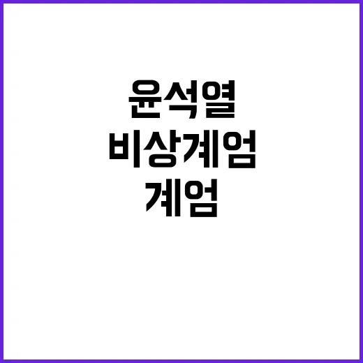 윤석열 비상계엄 논…