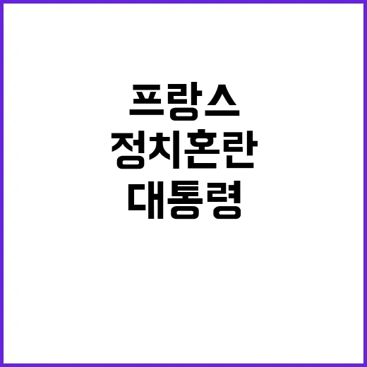 프랑스 정치 혼란 …