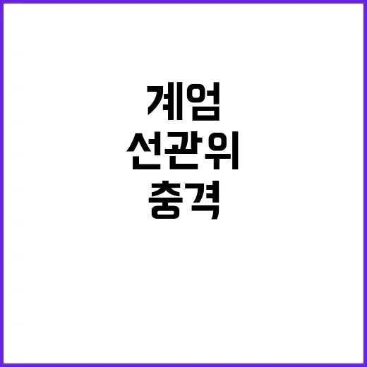 계엄사태 중앙선관위…