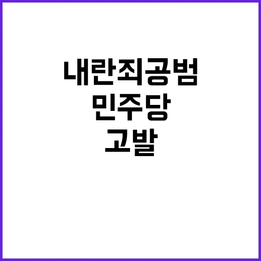 민주당 고발 내란죄…