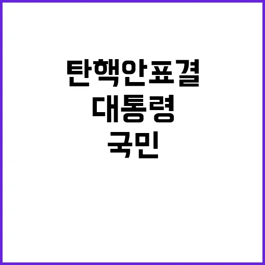 윤대통령 탄핵안 표결 국민의 운명은?