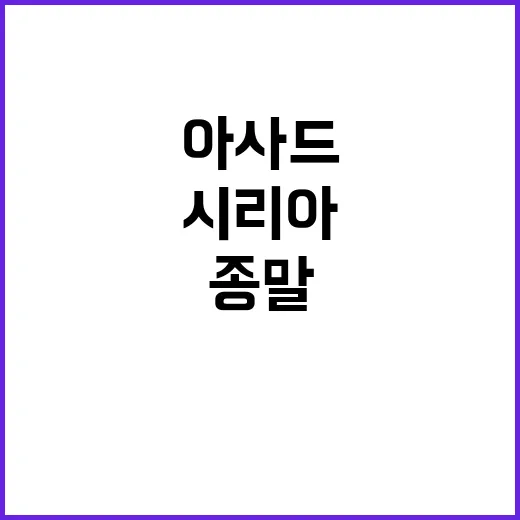 시리아 철권통치 종…