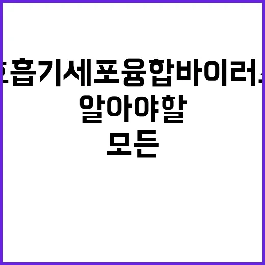 호흡기세포융합바이러…