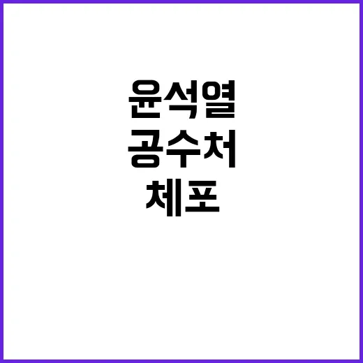 윤석열 체포? 내란…