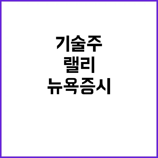 뉴욕증시 인플레 경계 기술주 랠리 기대감