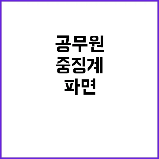 마약 범죄 공무원 처벌 파면 해임 중징계 논란!