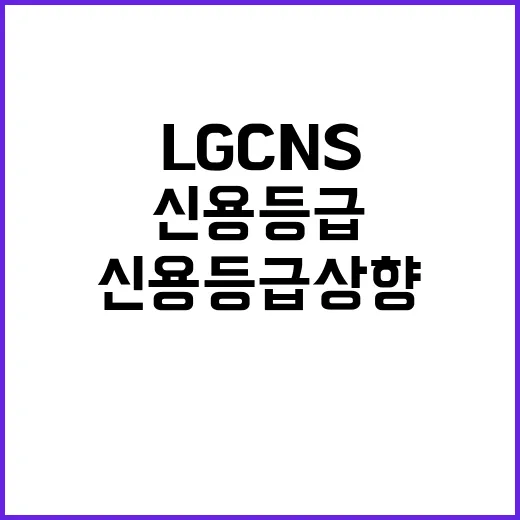 LG CNS 신용등…