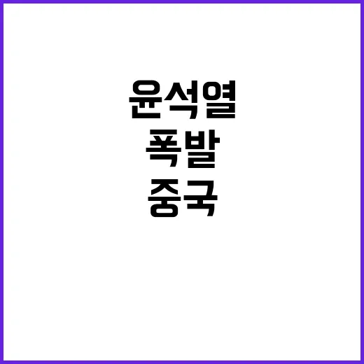 중국 간첩 소동 윤…