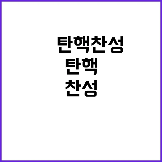 尹 탄핵 찬성 논란…