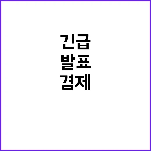 긴급 글로벌 경제 …