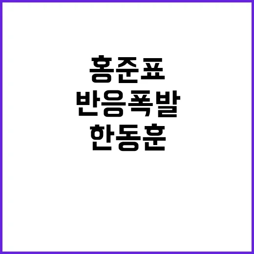 한동훈 발언 논란 …