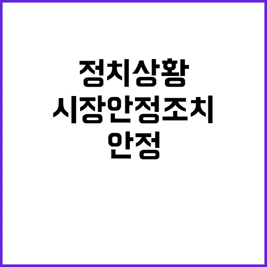 정치상황 혼돈 시장…