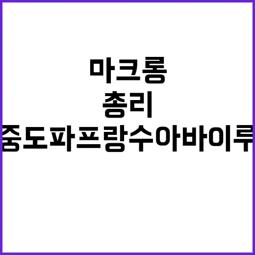 마크롱의 선택 중도…