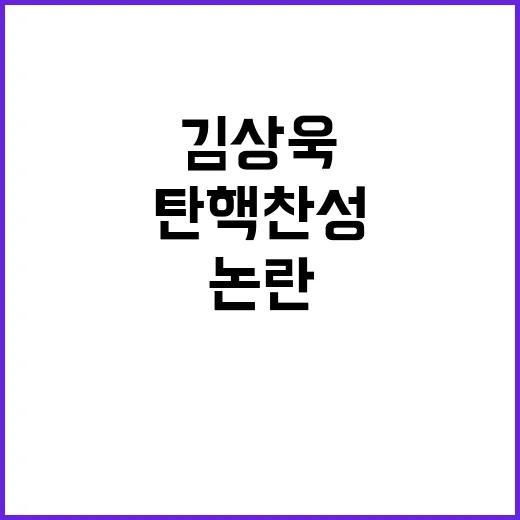 김상욱 논란 탄핵 …