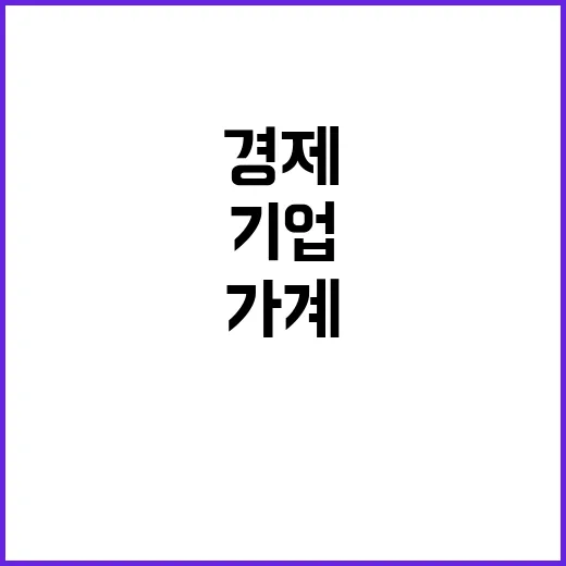 경제위기 가계·기업 불안 심화의 실체는?