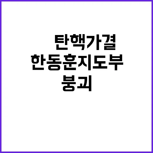 尹탄핵 가결 한동훈…