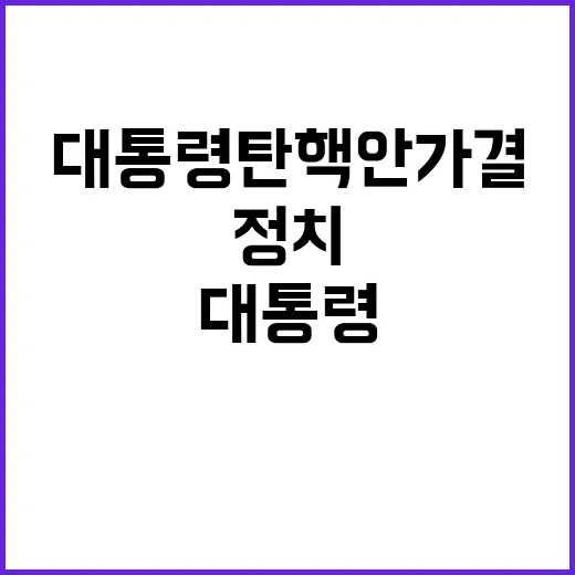 윤 대통령 탄핵안 …